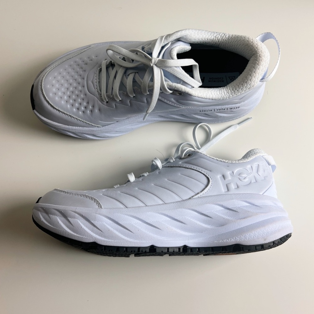 NEW Hoka Bondi SR Running Shoes in White Women’s 7.5